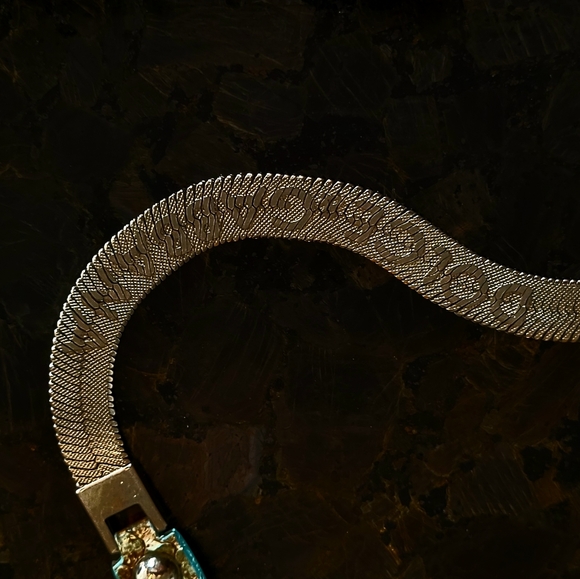 SALE💯Authentic Dolce & Gabbana Snakeskin And Metal Logo Skinny Belt - Picture 6 of 7